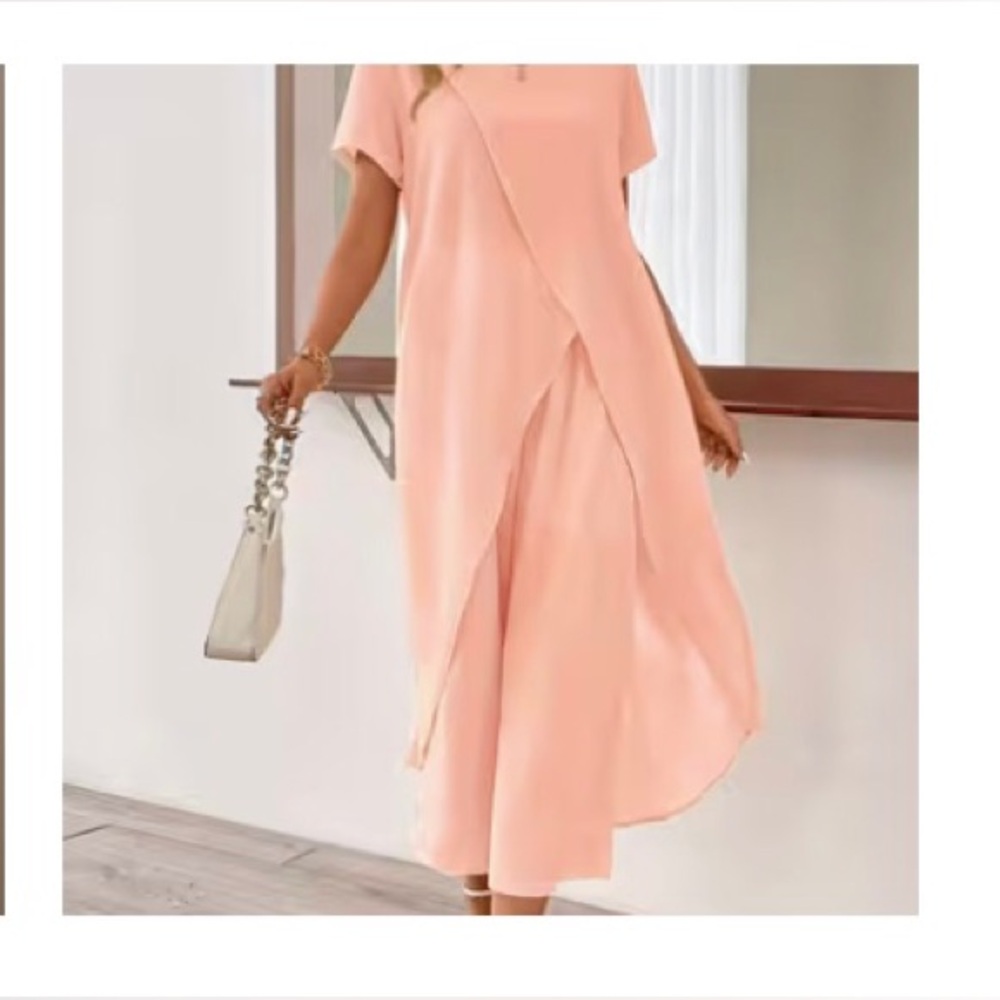 Elegant Peach Women's Pansuit